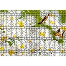 Cakapuzzle Papatyalar ve İki Küçük Kelebek 120 Parça Ahşap Puzzle