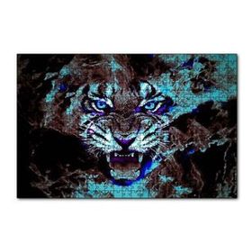 Cakapuzzle Parıltılı Kızgın Kaplan 120 Parça Ahşap Puzzle
