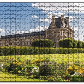 Cakapuzzle Paris Louivre Sarayı ve Yeşillikler Mdf 1000 Parça Puzzle