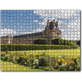 Cakapuzzle Paris Louivre Sarayı ve Yeşillikler Mdf 1000 Parça Puzzle