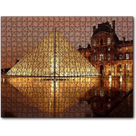 Cakapuzzle Paris Louvre Müzesi Gece Manzarası 255 Parça Puzzle