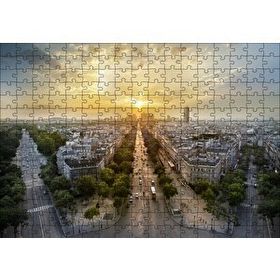 Cakapuzzle Paris Panaromik Günbatımı 120 Parça Ahşap Puzzle