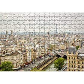 Cakapuzzle Paris Şehri Sen Nehri Eyfel Kulesi Görseli Mdf 255 Parça Puzzle