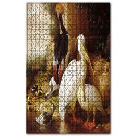 Cakapuzzle Parkta Pelikanlar İran Tavuğu ve Ördekler Ahşap 255 Parça Puzzle