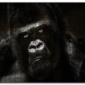 Cakapuzzle Parlak Gözler Goril Görseli Mdf 1000 Parça Puzzle