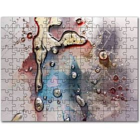 Cakapuzzle Parlak Zeminde Civalı Mürekkep Lekesi Desen Mdf 500 Parça Puzzle