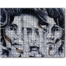 Cakapuzzle Parmaklar ve Yüzler İllüzyonik Duvar Boyama Mdf 1000 Parça Puzzle