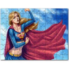 Cakapuzzle Pelerinli Güçlü Süper Kız Görseli Mdf 1000 Parça Puzzle