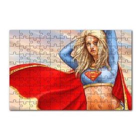 Cakapuzzle Pelerinli Süper Kız Görseli 120 Parça Ahşap Puzzle
