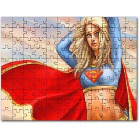Cakapuzzle Pelerinli Süper Kız Görseli 500 Parça Puzzle