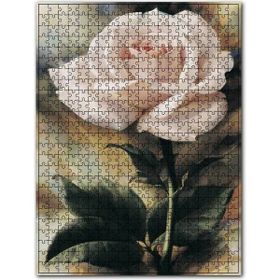 Cakapuzzle Pembe Gül Yağlıboya Efekt Ahşap 1000 Parça Puzzle