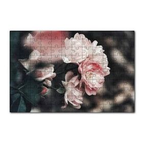 Cakapuzzle Pembe Güller Flu Arkaplan 120 Parça Ahşap Puzzle