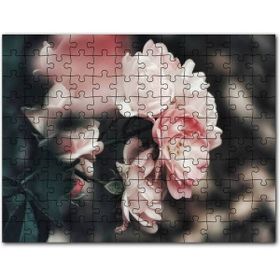 Cakapuzzle Pembe Güller Flu Arkaplan Mdf 255 Parça Puzzle