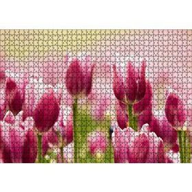 Cakapuzzle Pembe Laleler 120 Parça Ahşap Puzzle