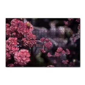 Cakapuzzle Pembe Tomurcuklu Çiçekler 120 Parça Ahşap Puzzle
