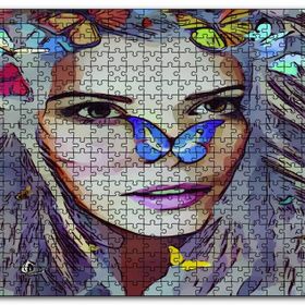 Cakapuzzle Peri Kelebekler Sarışın Güzellik Ahşap 500 Parça Puzzle
