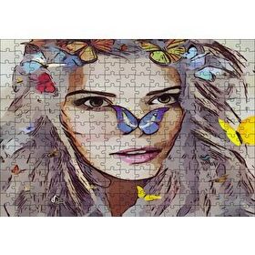 Cakapuzzle Peri Kelebekler Sarışın Güzellik Mdf 255 Parça Puzzle
