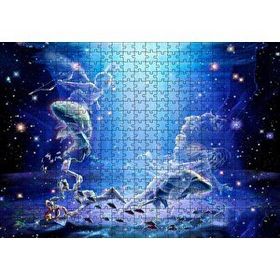 Cakapuzzle Perisi İle Yay ve Balık Burcu Mdf 500 Parça Puzzle