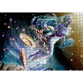 Cakapuzzle Perisi Terazi Burcu Görseli 120 Parça Ahşap Puzzle