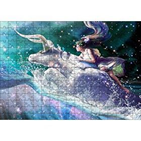 Cakapuzzle Perisi ve Boğa Burcu Görseli 120 Parça Ahşap Puzzle