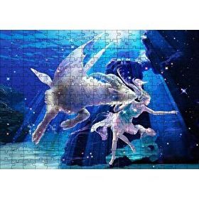 Cakapuzzle Perisi ve Koç Burcu Görseli 120 Parça Ahşap Puzzle