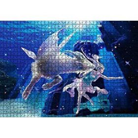 Cakapuzzle Perisi ve Koç Burcu Görseli Mdf 1000 Parça Puzzle