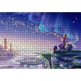 Cakapuzzle Perisi ve Saçtığı Çiçekler 120 Parça Ahşap Puzzle