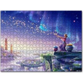 Cakapuzzle Perisi ve Saçtığı Çiçekler Mdf 500 Parça Puzzle