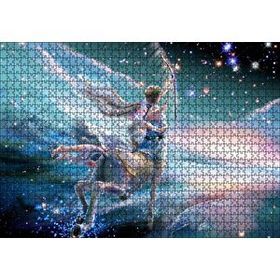 Cakapuzzle Perisi ve Yay Burcu Görseli Mdf 1000 Parça Puzzle