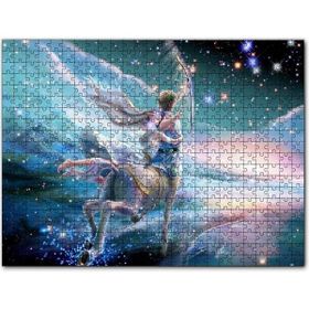 Cakapuzzle Perisi ve Yay Burcu Görseli Mdf 255 Parça Puzzle