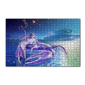 Cakapuzzle Perisi ve Yengeç Burcu Görseli 120 Parça Ahşap Puzzle