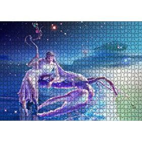 Cakapuzzle Perisi ve Yengeç Burcu Görseli 120 Parça Ahşap Puzzle