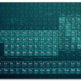 Cakapuzzle Periyodik Cetvel Yeşil Haki Arkaplan Mdf 500 Parça Puzzle