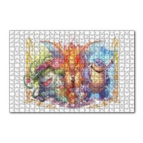 Cakapuzzle Pikaçu Tüm Karakterler Dijital Çizim 120 Parça Ahşap Puzzle