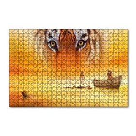 Cakapuzzle Pinin Yaşamı Kaplan Sandal ve Çocuk 120 Parça Ahşap Puzzle