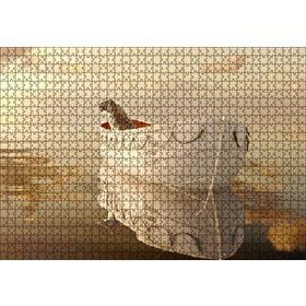 Cakapuzzle Pinin Yaşamı Kaplan ve Sandal 120 Parça Ahşap Puzzle