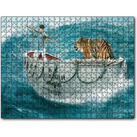 Cakapuzzle Pinin Yaşamı Sandal ve Dev Dalgalar 255 Parça Puzzle