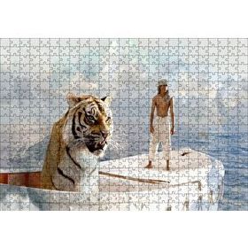 Cakapuzzle Pi'nin Yaşamı Sandalda Kader Arkadaşları 500 Parça Puzzle