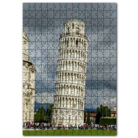 Cakapuzzle Pisa Kulesi Ziyaretçiler Yağmur Bulutları Mdf 255 Parça Puzzle