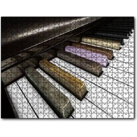 Cakapuzzle Piyano Tuşları Yakın Çekim Mdf 120 Parça Puzzle