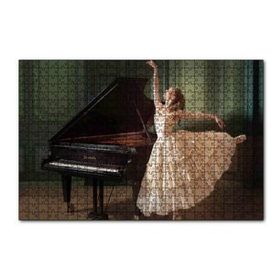 Cakapuzzle Piyano ve Balerin 120 Parça Ahşap Puzzle