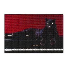 Cakapuzzle Piyanodaki Siyah Leopar 120 Parça Ahşap Puzzle