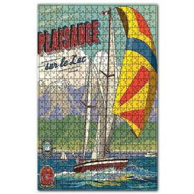 Cakapuzzle Plaisance Yelkenli Yat Görseli Ahşap 1000 Parça Puzzle
