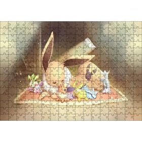 Cakapuzzle Pokemon Ailesi Rockruff Görseli 120 Parça Ahşap Puzzle