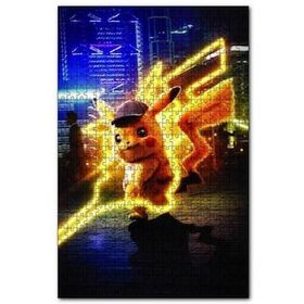 Cakapuzzle Pokemon Detective Pikachu 120 Parça Ahşap Puzzle
