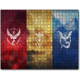 Cakapuzzle Pokemon Go Takım Bayrakları Mdf 120 Parça Puzzle