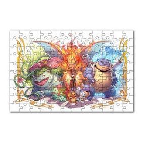Cakapuzzle Pokemon Karekterler 120 Parça Ahşap Puzzle
