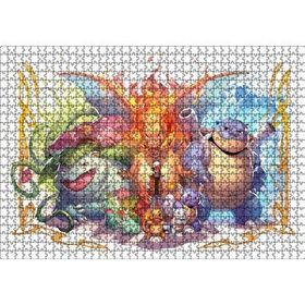 Cakapuzzle Pokemon Karekterler Mdf 1000 Parça Puzzle
