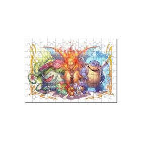 Cakapuzzle Pokemon Karekterler Mdf 120 Parça Puzzle