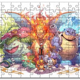 Cakapuzzle Pokemon Karekterler Mdf 500 Parça Puzzle